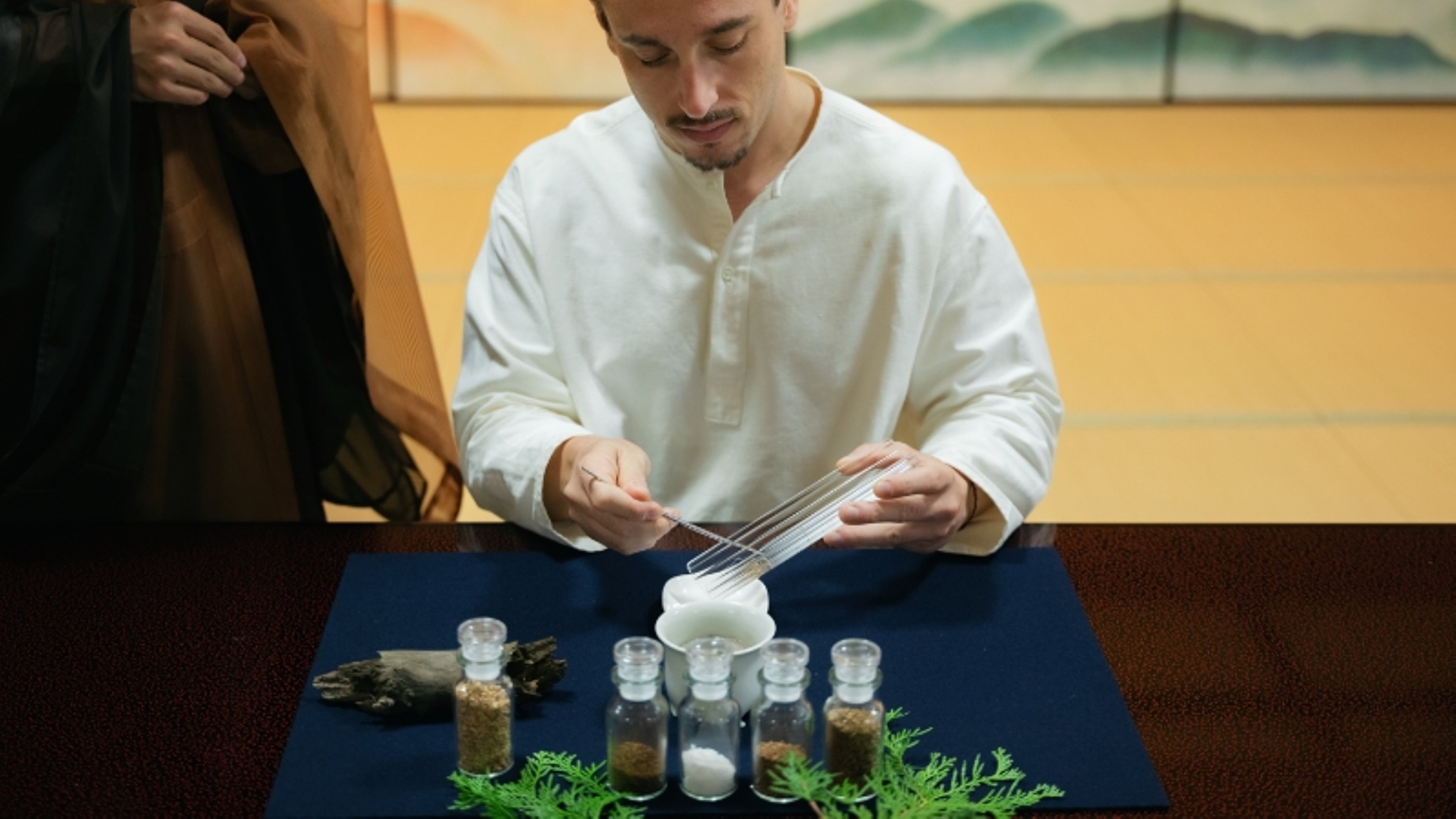 A photo of incense making